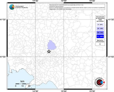 Mappa territorio comunale con almeno 3 questionari