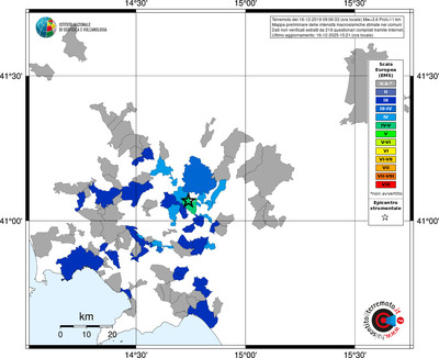 Mappa EMS - territori comuni
