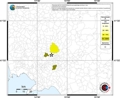 Mappa territorio comunale con almeno 3 questionari