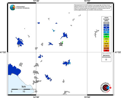Mappa EMS - territori località