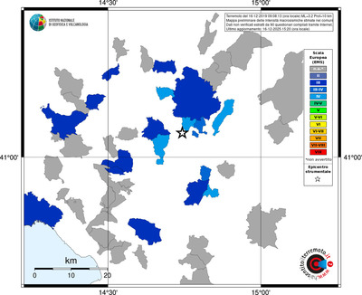 Mappa EMS - territori comuni
