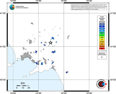 Mappa EMS - territori località