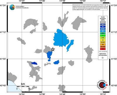 Mappa EMS - territori comuni
