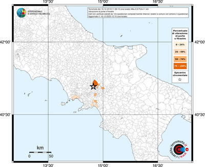 Mappa territorio comunale con almeno 3 questionari