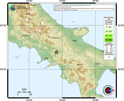 Mappa comuni con almeno 3 questionari
