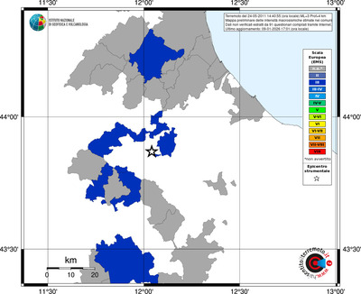Mappa EMS - territori comuni