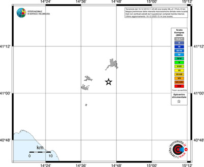 Mappa EMS - territori località