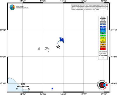 Mappa EMS - territori località