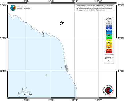 Mappa EMS - territori località