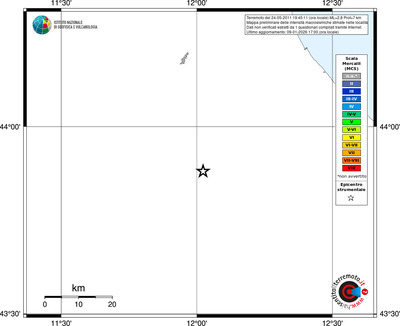 Mappa MCS - territori località