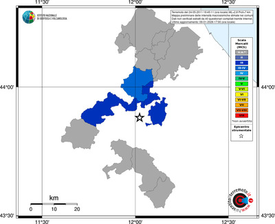 Mappa MCS - territori comuni