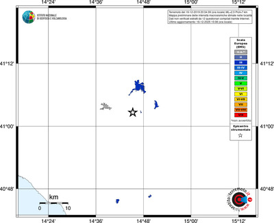Mappa EMS - territori località