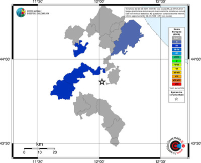 Mappa EMS - territori comuni