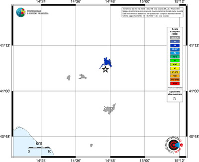 Mappa EMS - territori località