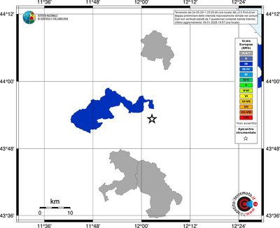 Mappa EMS - territori comuni