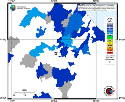 Mappa EMS - territori comuni