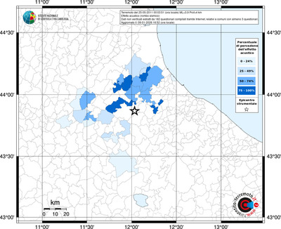 Mappa territorio comunale con almeno 3 questionari