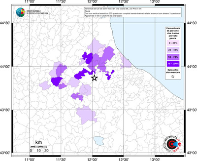 Mappa territorio comunale con almeno 3 questionari