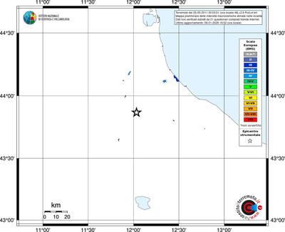 Mappa EMS - territori località