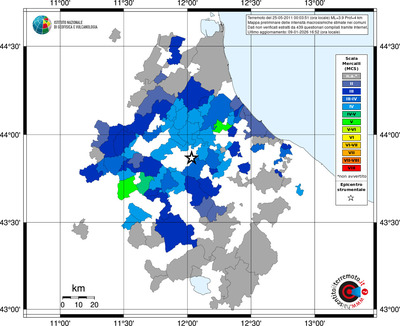 Mappa MCS - territori comuni