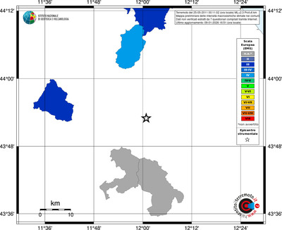 Mappa EMS - territori comuni