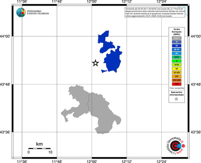 Mappa EMS - territori comuni