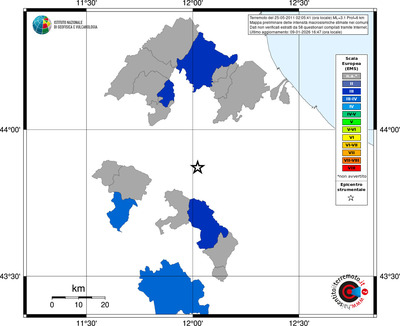 Mappa EMS - territori comuni