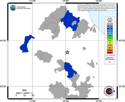 Mappa EMS - territori comuni