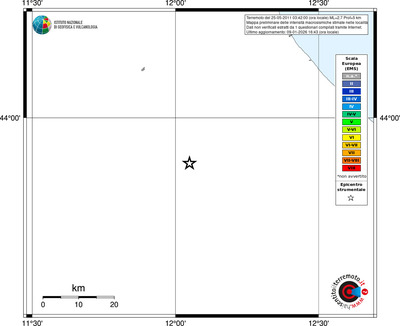 Mappa EMS - territori località