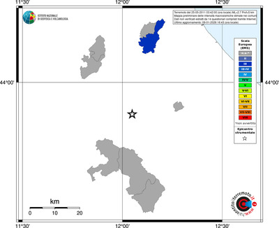 Mappa EMS - territori comuni