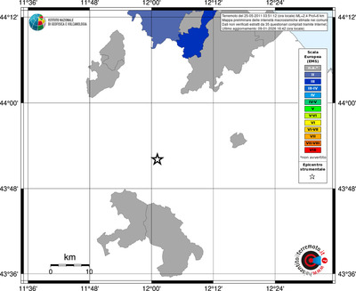 Mappa EMS - territori comuni