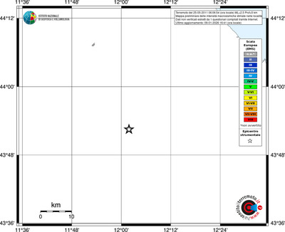 Mappa EMS - territori località