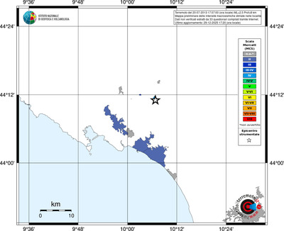 Mappa MCS - territori località