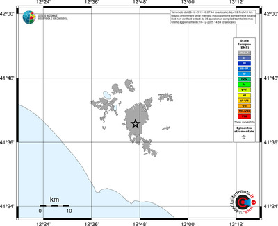 Mappa EMS - territori località