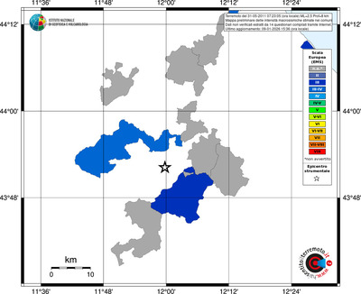 Mappa EMS - territori comuni
