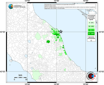 Mappa territorio comunale con almeno 3 questionari