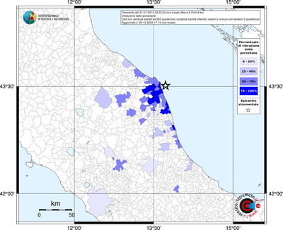 Mappa territorio comunale con almeno 3 questionari