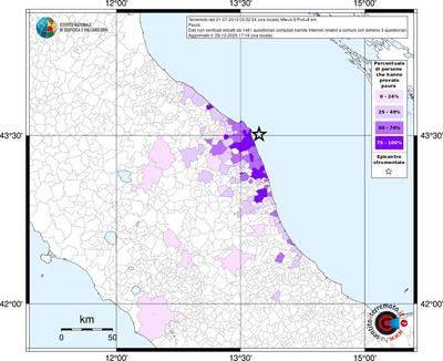 Mappa territorio comunale con almeno 3 questionari