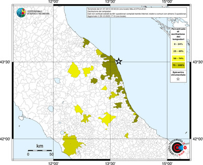Mappa territorio comunale con almeno 3 questionari
