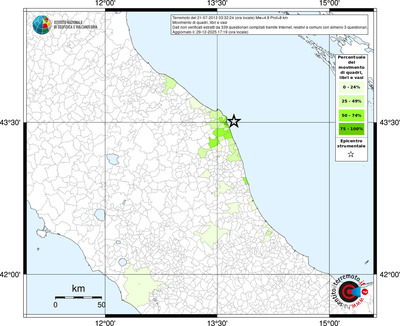 Mappa territorio comunale con almeno 3 questionari