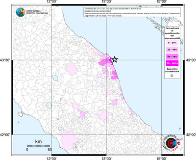 Mappa territorio comunale con almeno 3 questionari