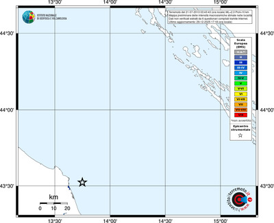 Mappa EMS - territori località