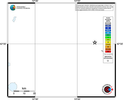 Mappa EMS - territori località