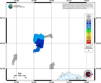 Mappa EMS - territori comuni