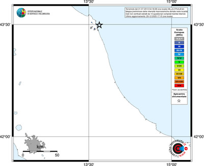 Mappa EMS - territori località