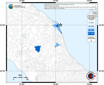Mappa territorio comunale con almeno 3 questionari