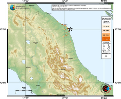 Mappa comuni con almeno 3 questionari