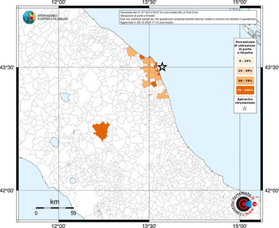 Mappa territorio comunale con almeno 3 questionari