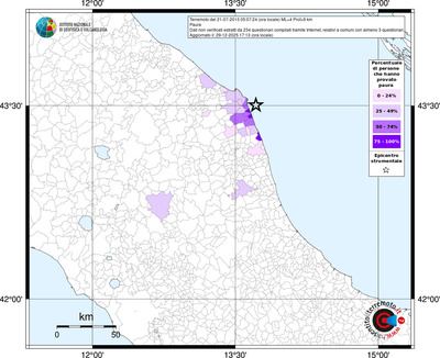 Mappa territorio comunale con almeno 3 questionari