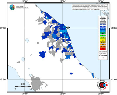 Mappa EMS - territori comuni